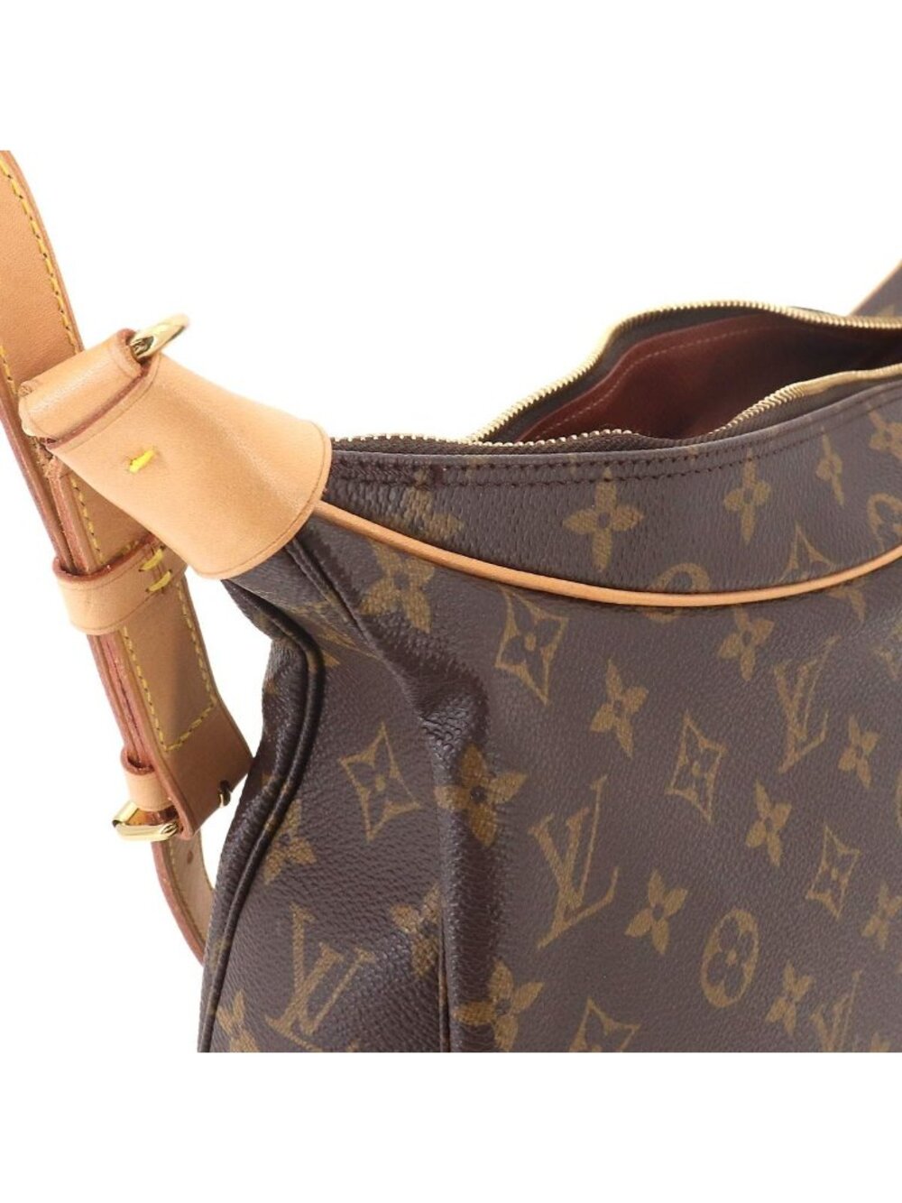 Louis Vuitton Monogram Shoulder Bag Brown Gold Boulogne - Picture 9 of 10